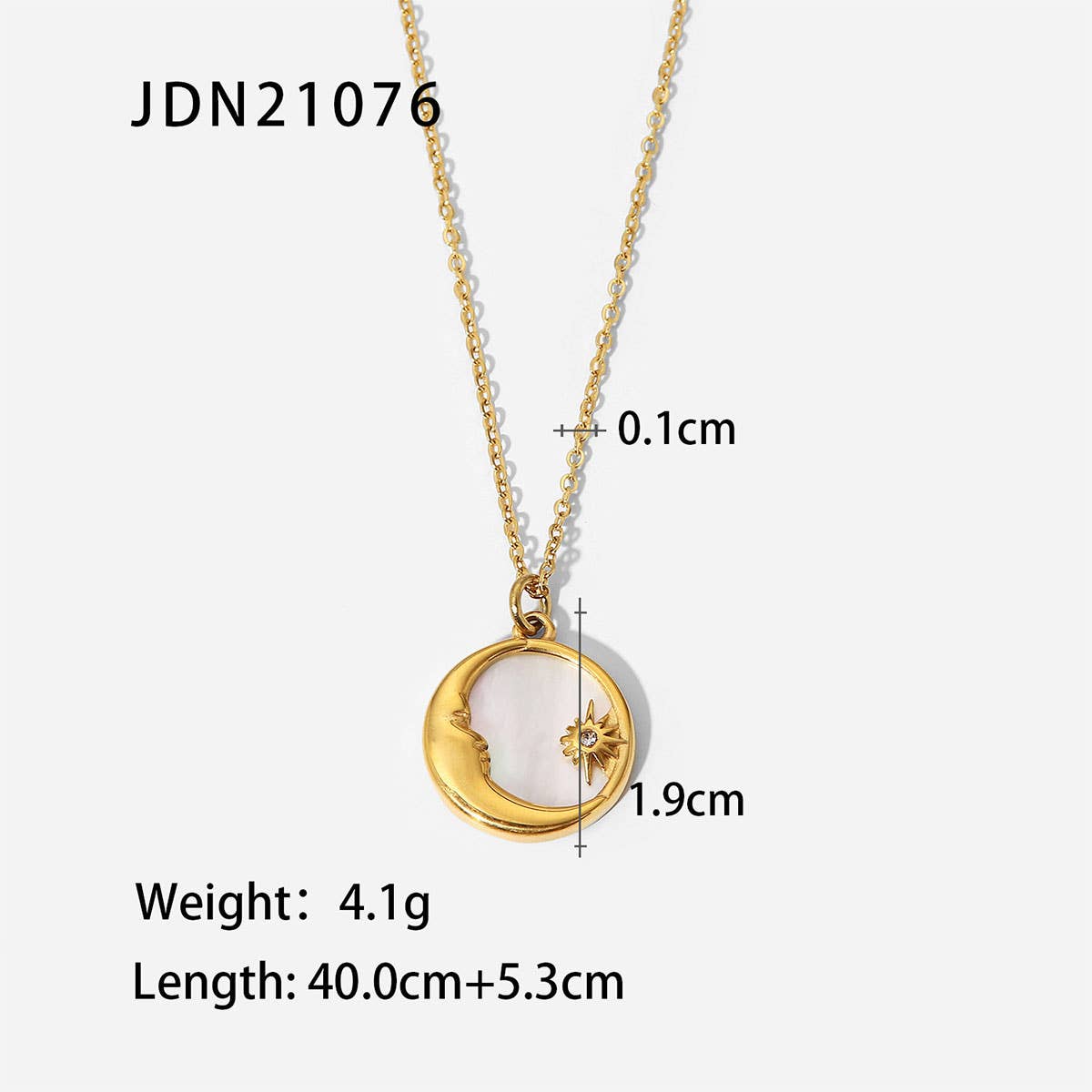 FRENCH FASHION VINTAGE STAINLESS STEEL NECKLACE