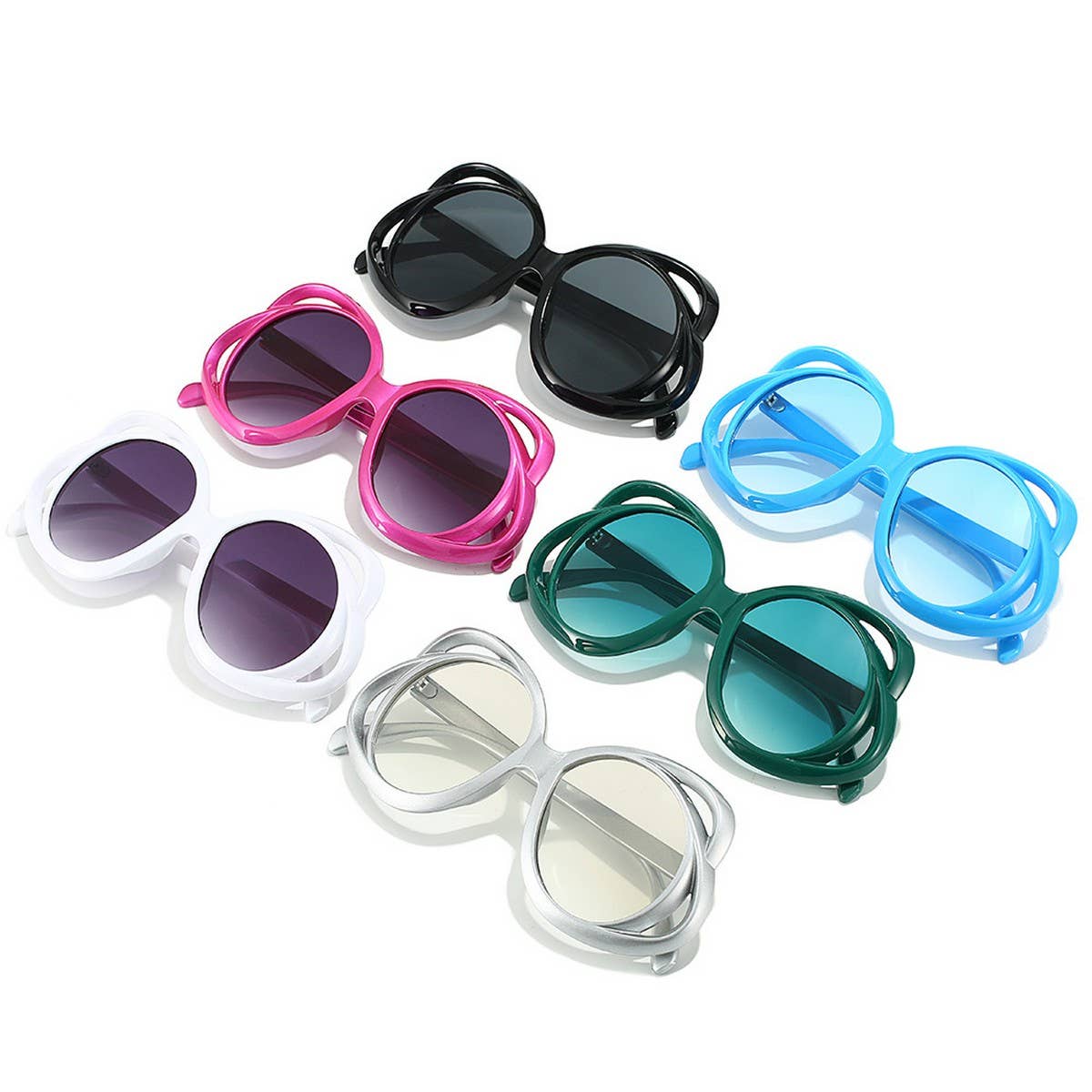 2024 NEW HOLLOW OVAL LARGE FRAME SUNGLASSES WOMEN_CWASG0242