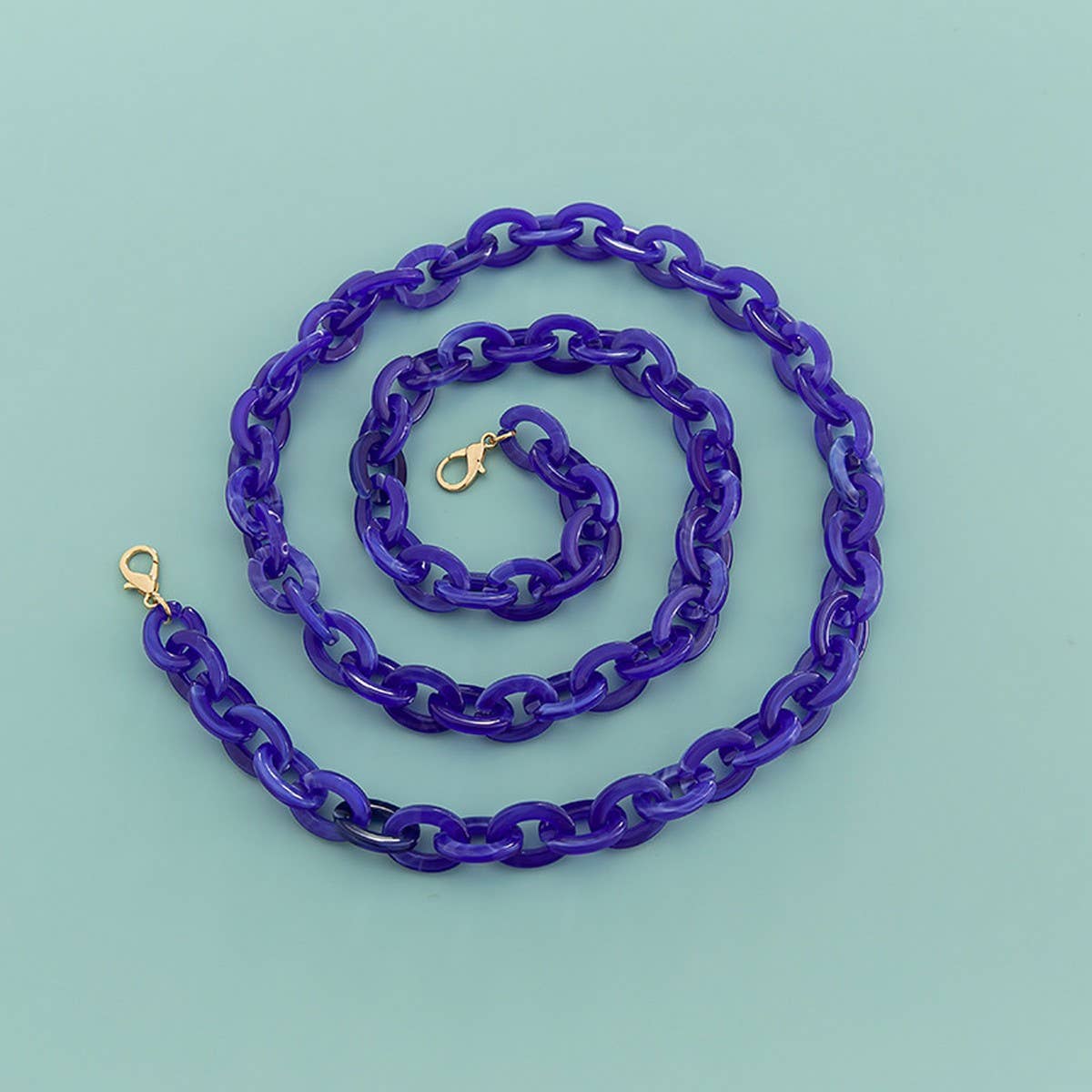 47" Oval 0.67*0.98" Acrylic Chain Bag Strap_CWMM5099