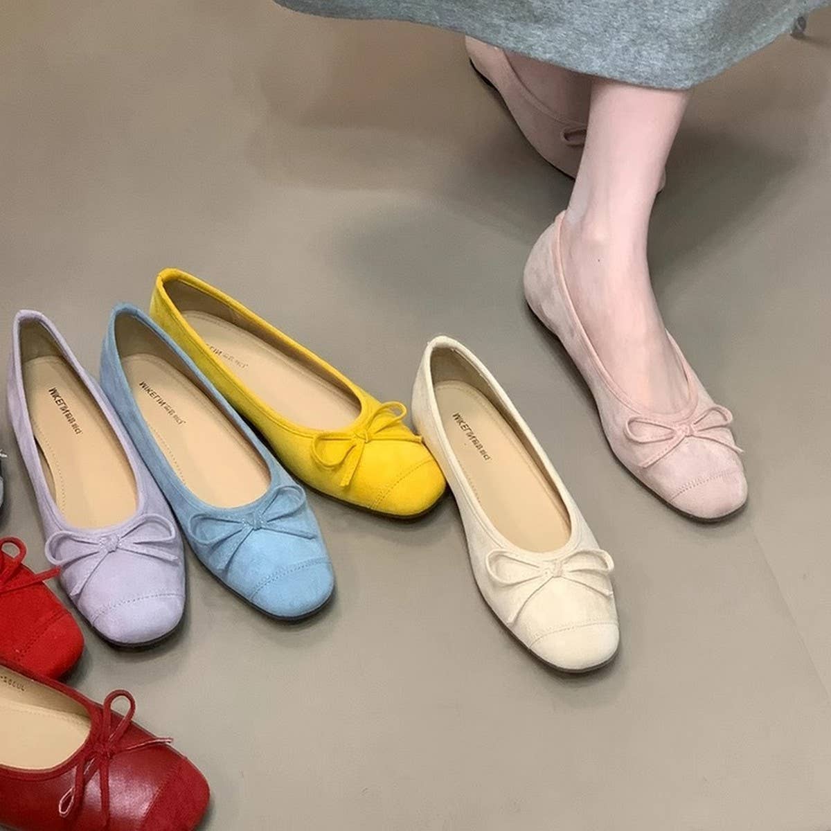 Summer Ballet Flats with Bow for Women_CWSHF0068