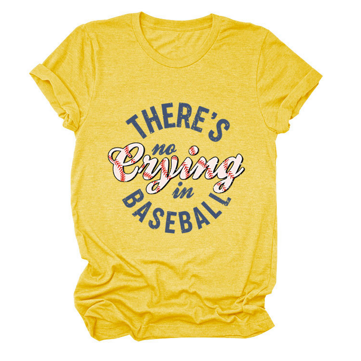 Women?™s ?œNo Crying in Baseball??Graphic Teep_CWTTSL0481