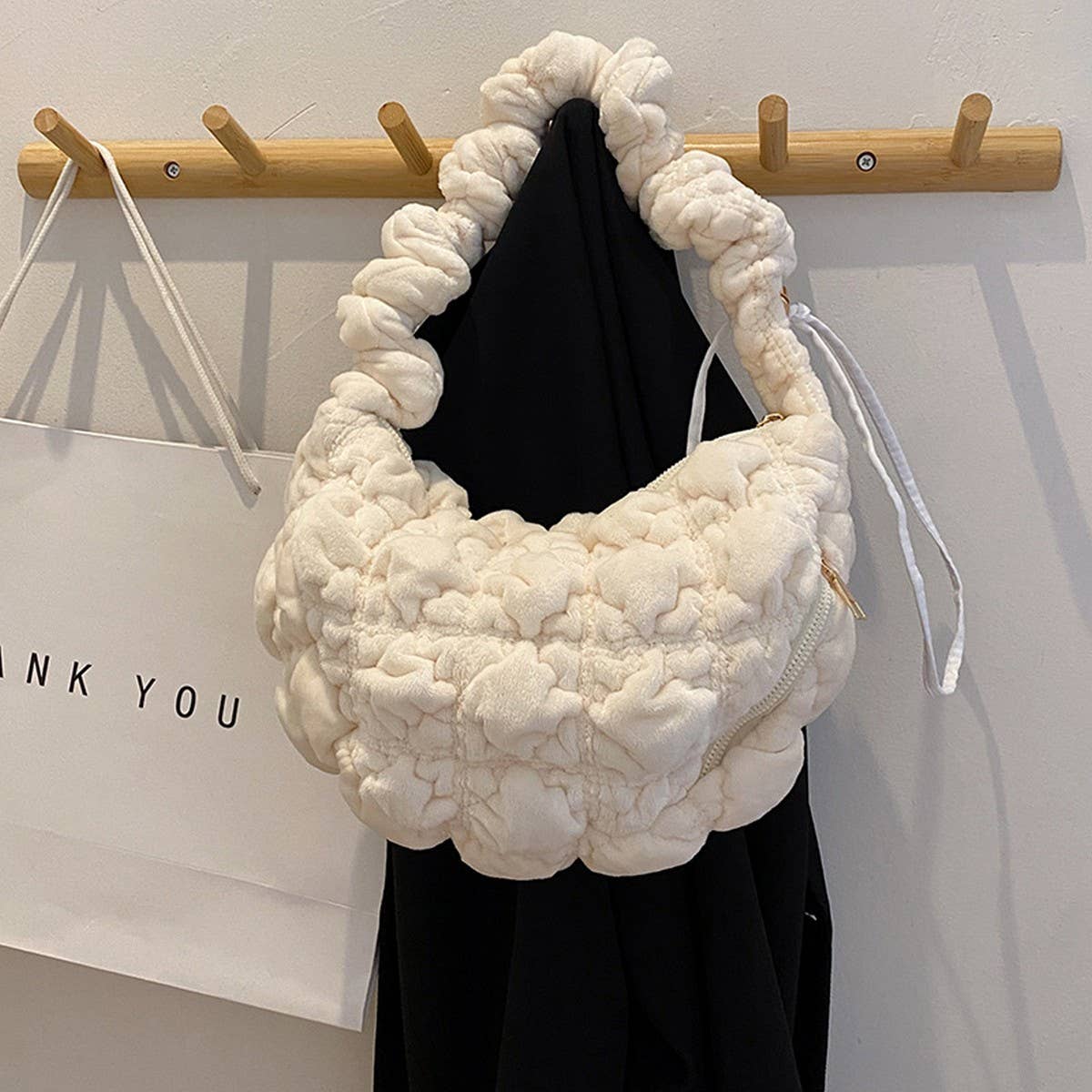 Fluffy Cloud Handbag Women Crossbody Shoulder Bag_CUAB00571