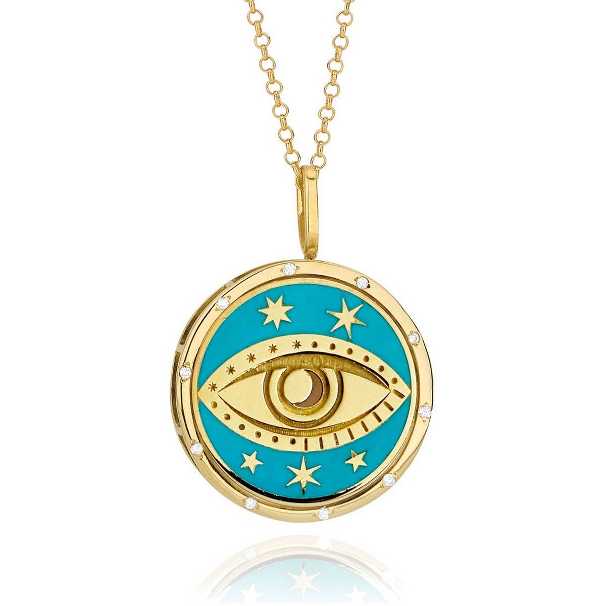 STAINLESS STEEL TAROT NECKLACE FOR WOMEN_CWMM3793