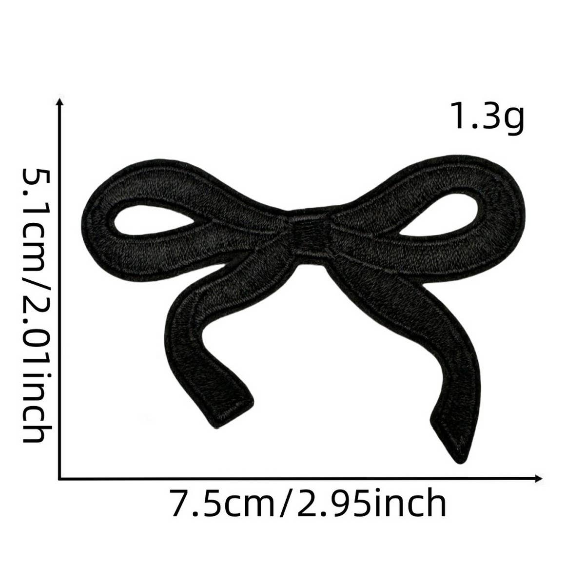 NEW BABY COLORFUL BOW EMBROIDERED PATCH