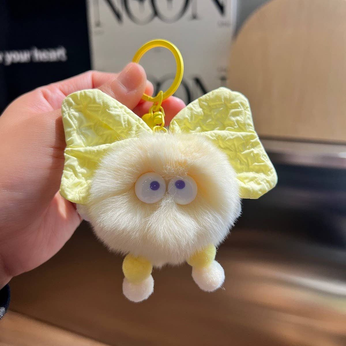 CUTE PLUSH BALL CAR KEYCHAIN BAG PENDANT GIFT