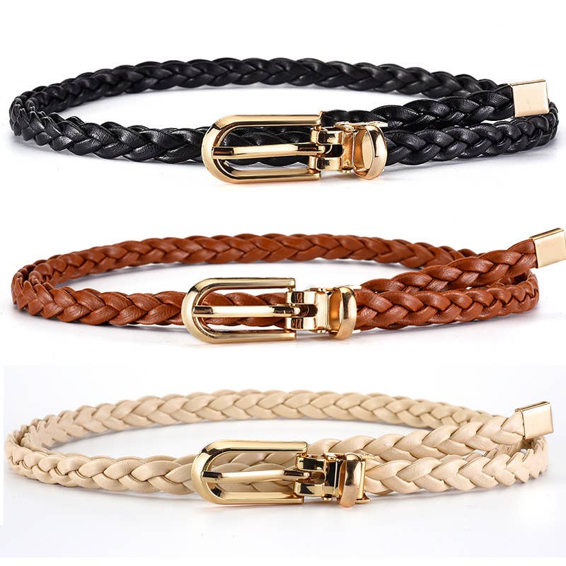 Tie knots to decorate weave a candy-colored belt