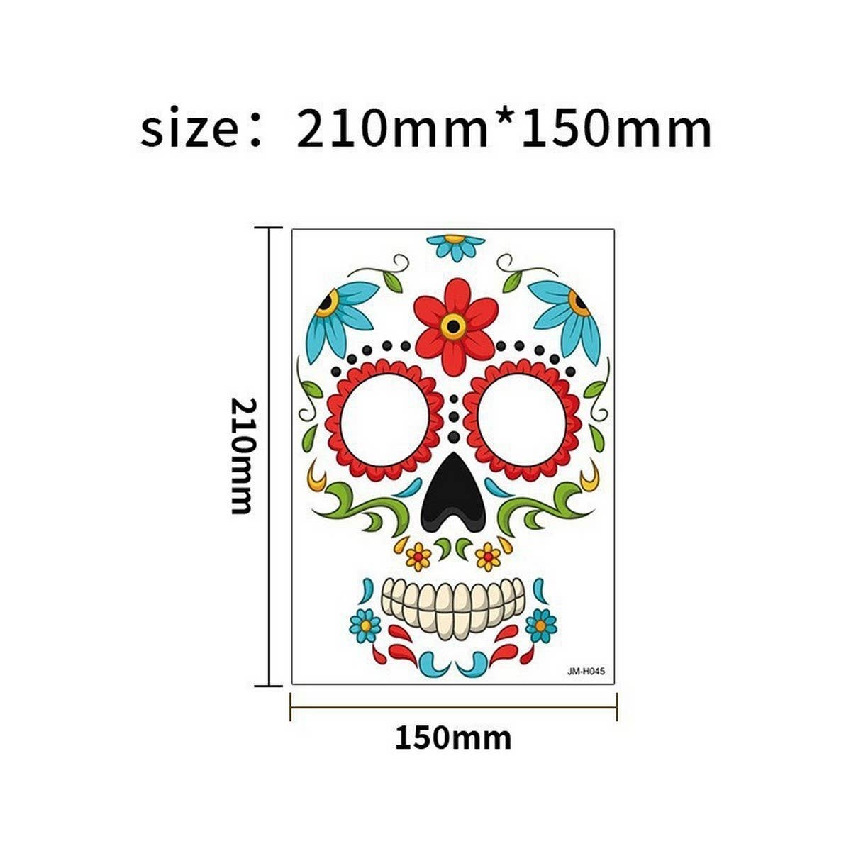 Day of the Dead Face Tattoos ? Waterproof Makeup
