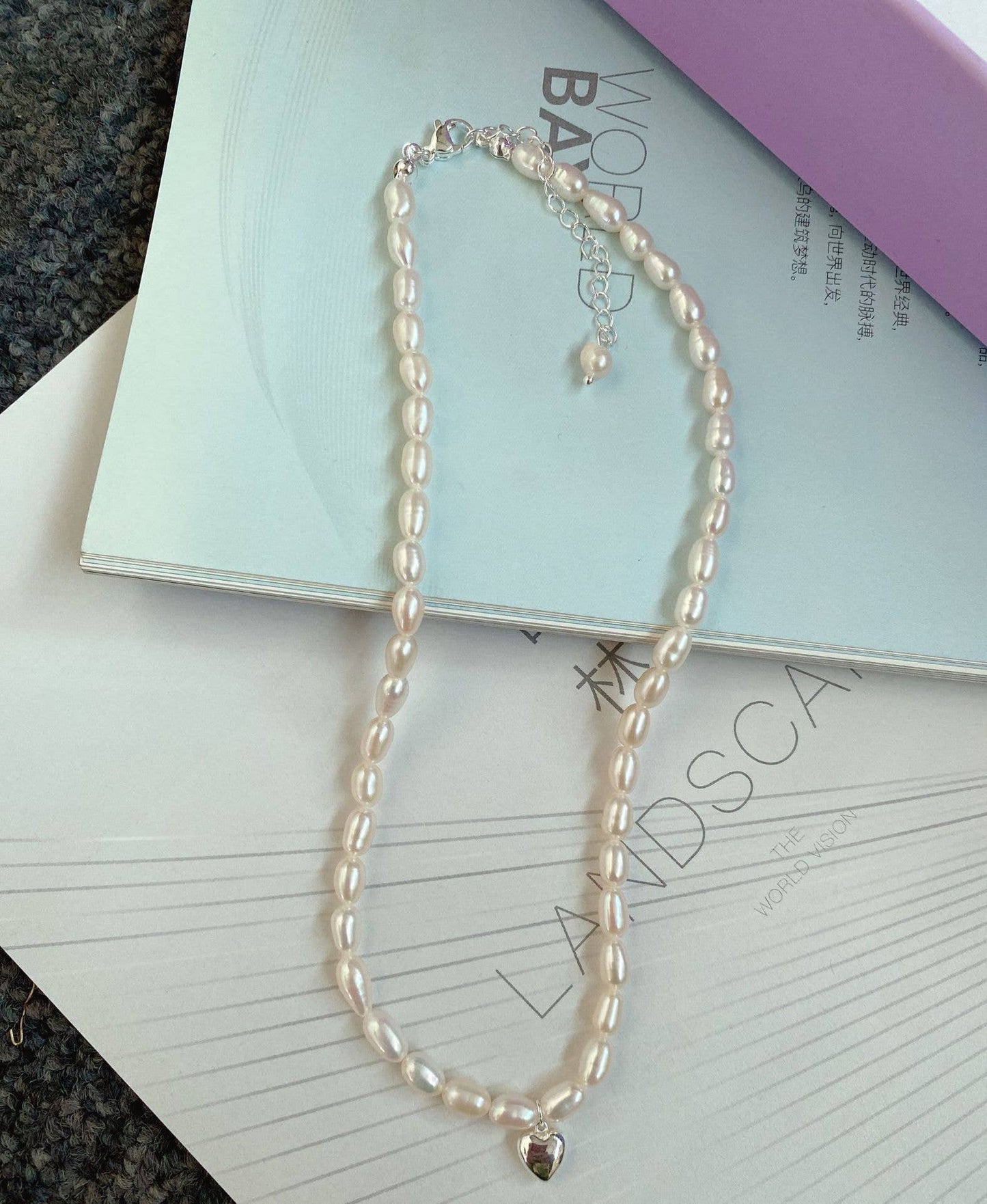 Baroque irregular retro freshwater pearl necklace