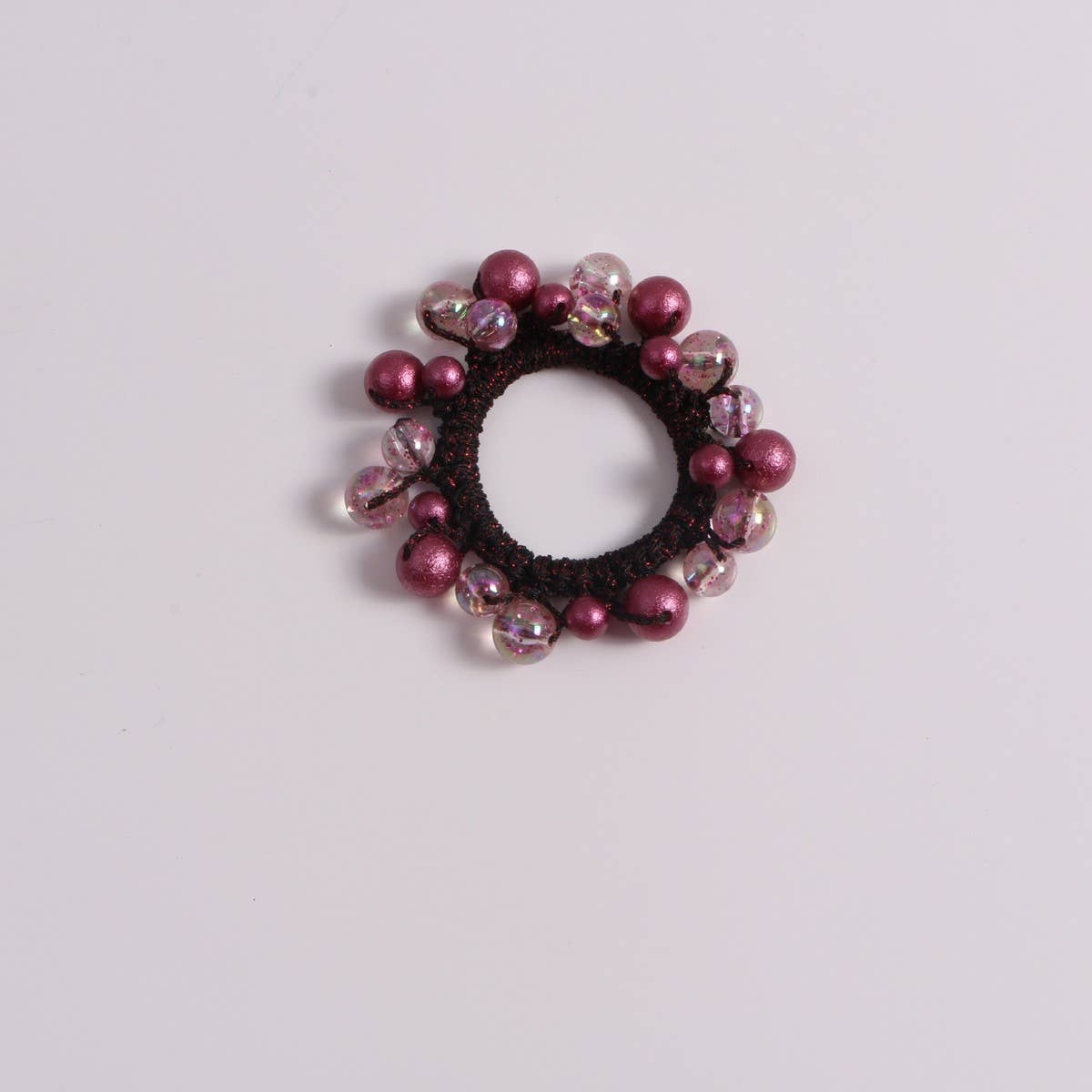 Sweet Cute Wrinkled Pearl Hair Tie Simple New Band
