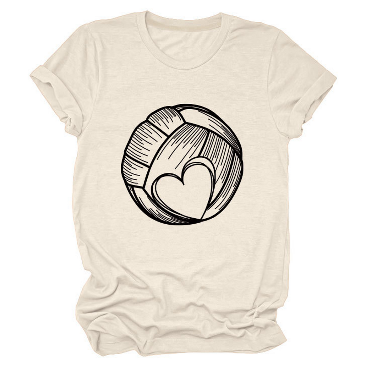 Love Football T-Shirt ? Casual Plus Size Top