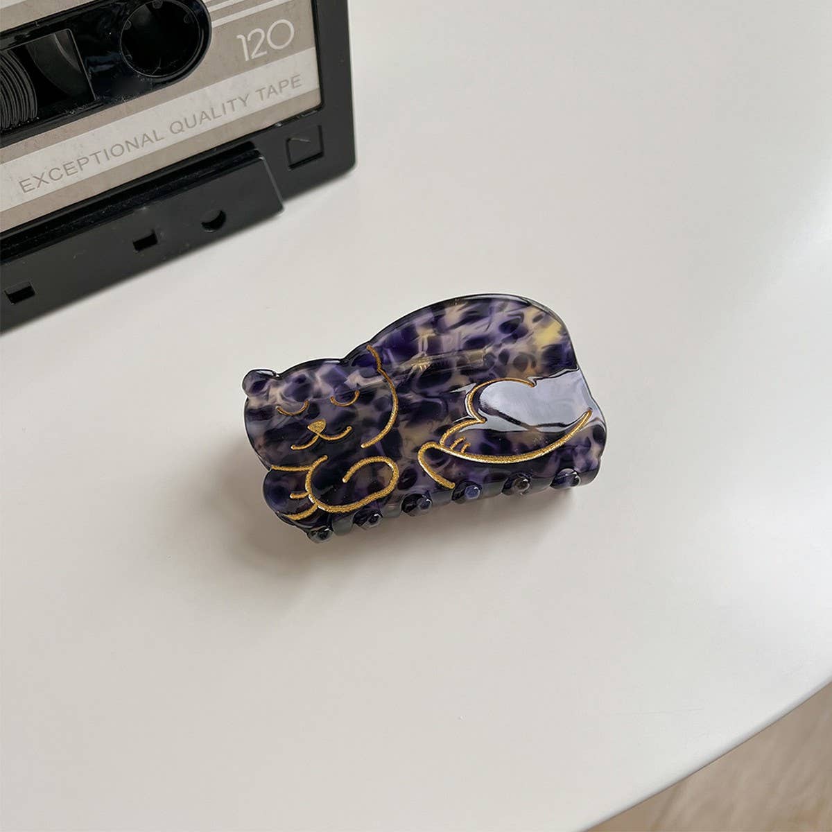 Cute Cat Acetate Hair Claw Clip for Women