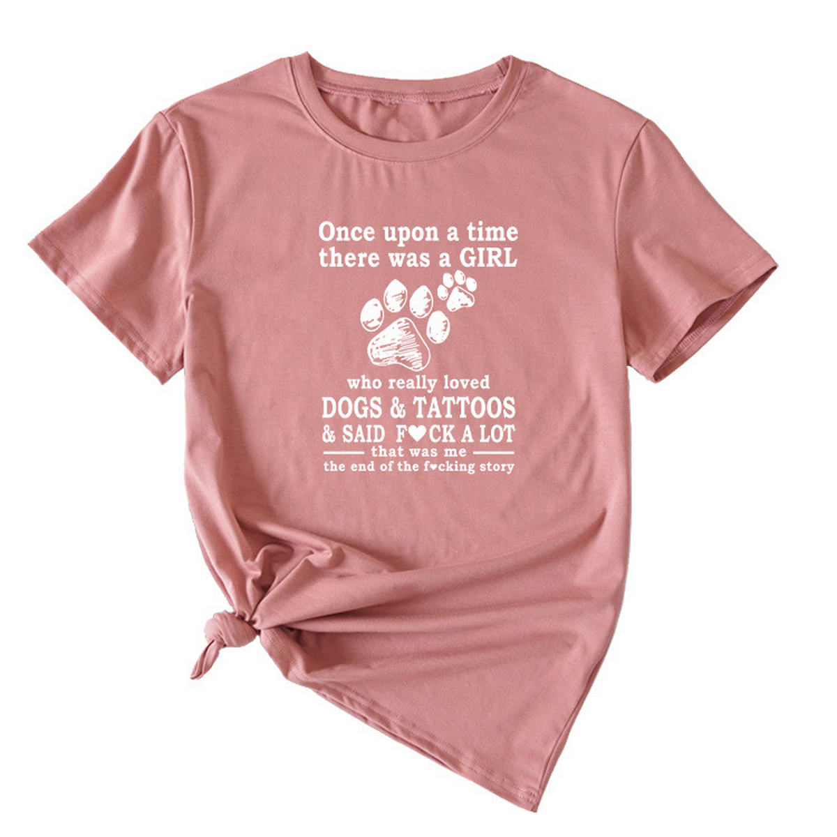 Women's Casual Tee ? Letter Graphic Print
