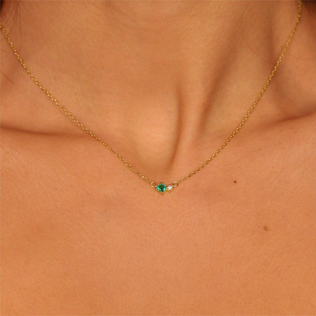 12 BIRTHSTONE VINTAGE LITERARY NECKLACE_CWAJE1595