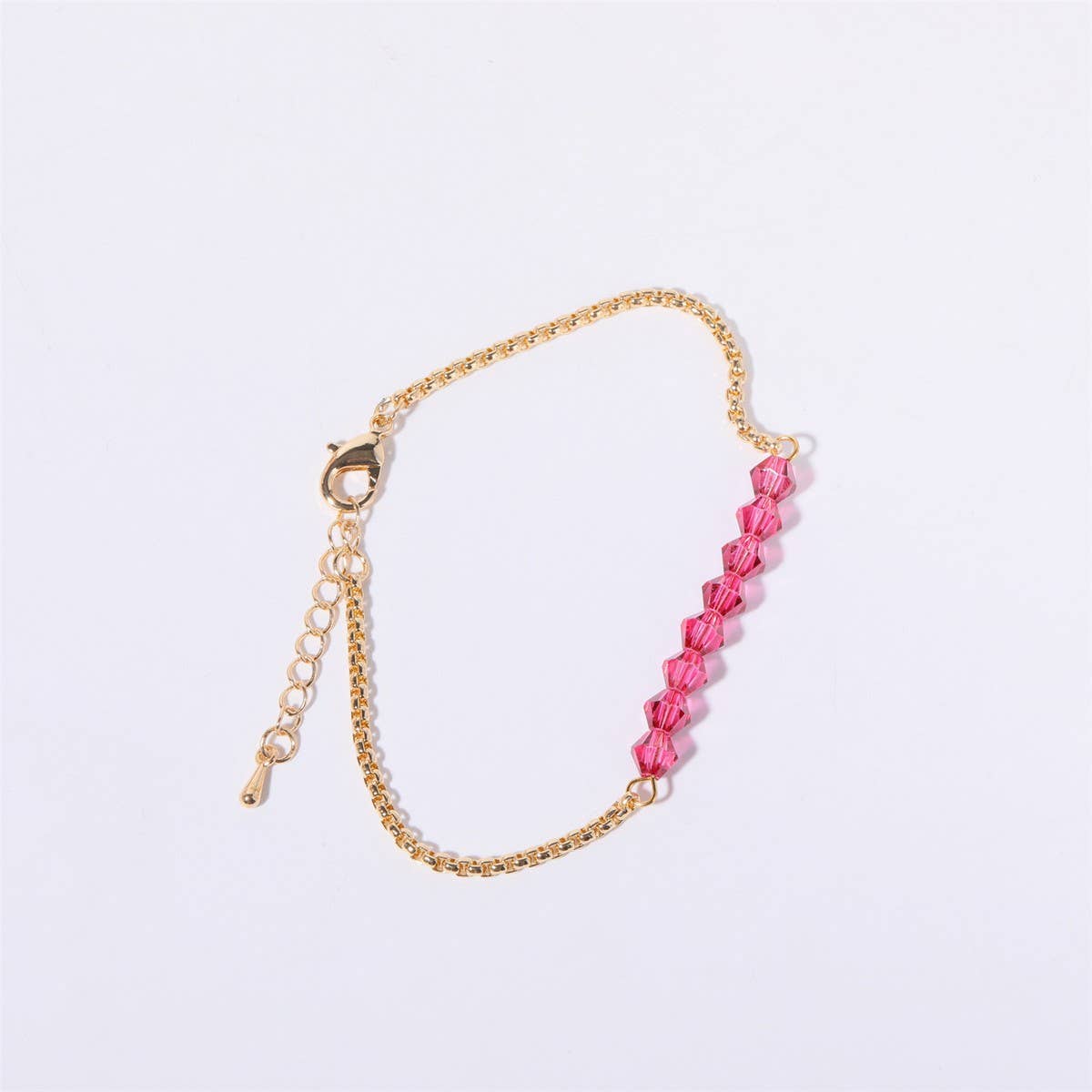 Women's Birthstone Colored Beaded Bracelet