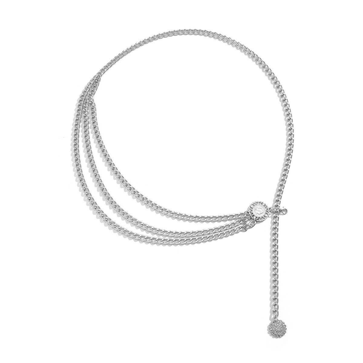 ALLOY MULTI LAYER WAIST CHAIN BODY CHAIN_CWMM0658