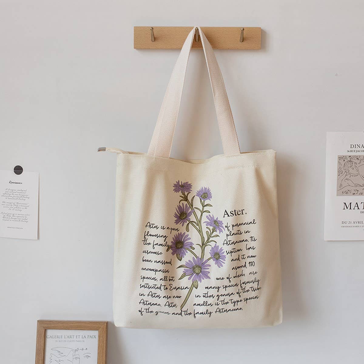 Vintage Canvas Tote Bag for School and Daily Use_CWAB5620