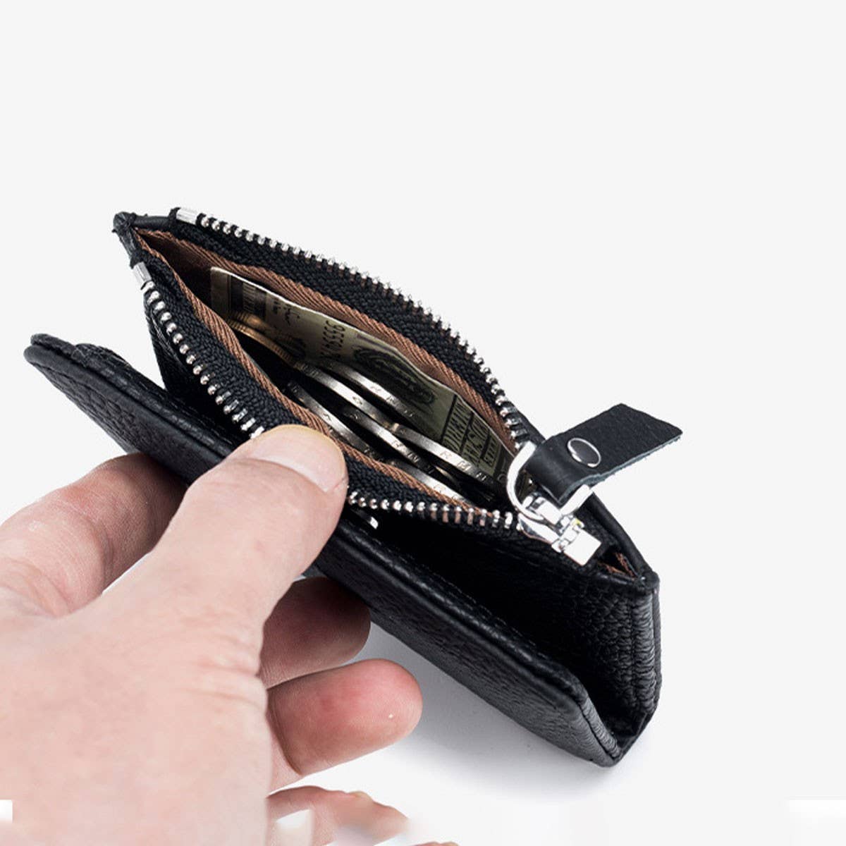 ULTRA-THIN SHORT CARD HOLDER GENUINE LEATHER WALLET_CWAB3704