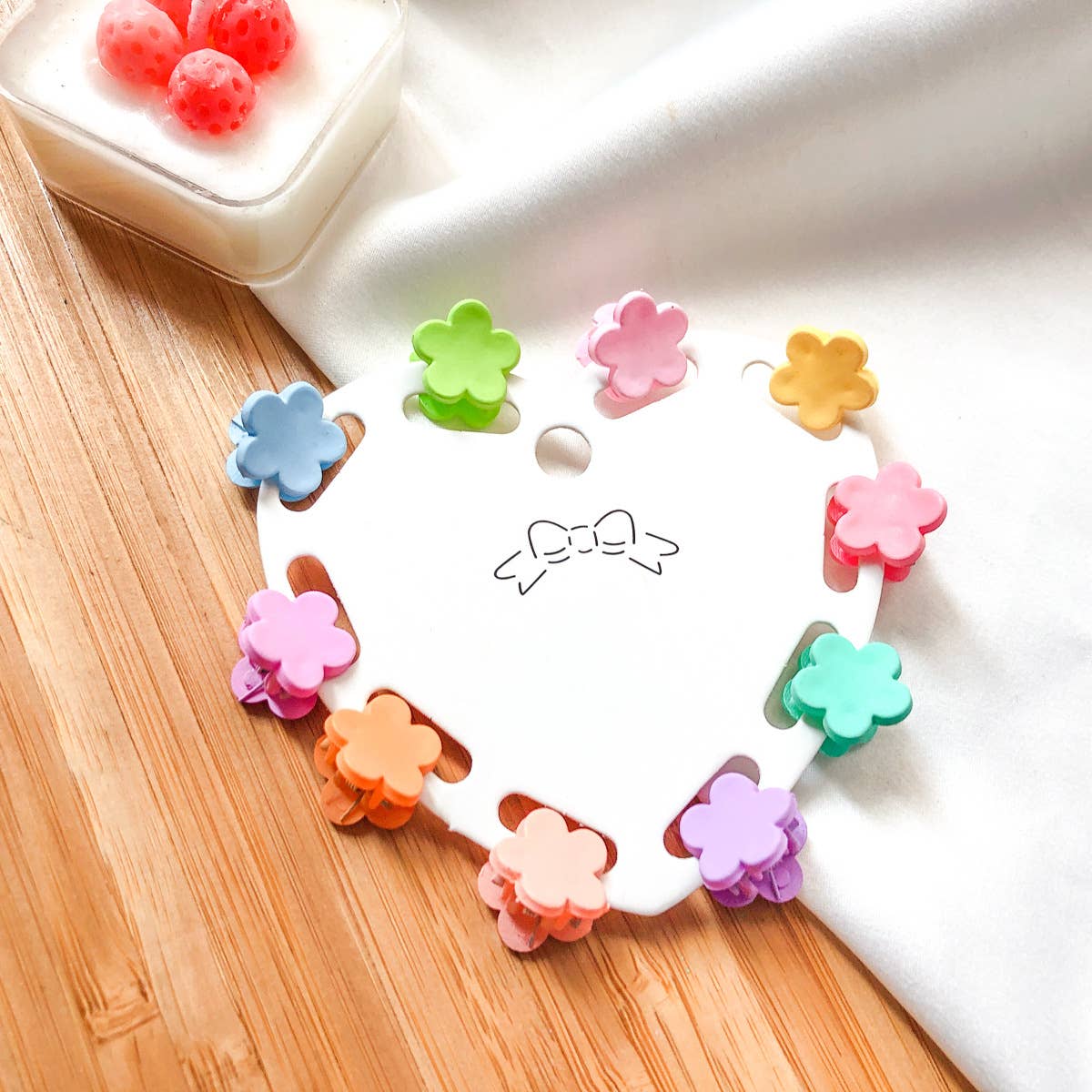 Sweet candy-colored hair clip ten-piece set