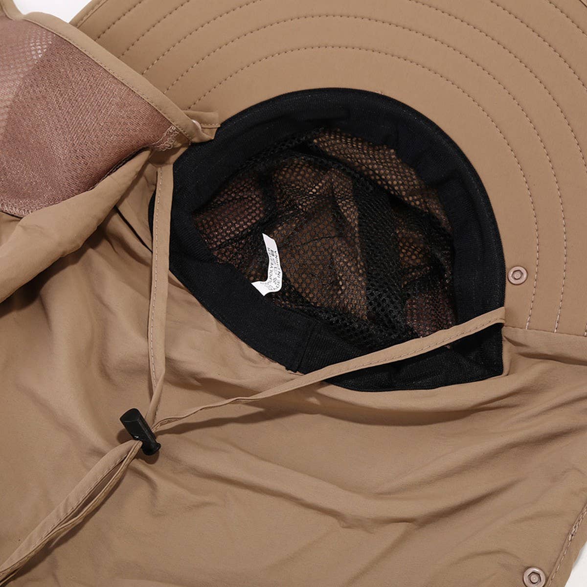 Quick-Dry Jungle Sun Hat with Face Flap for Hiking_CWAH3803