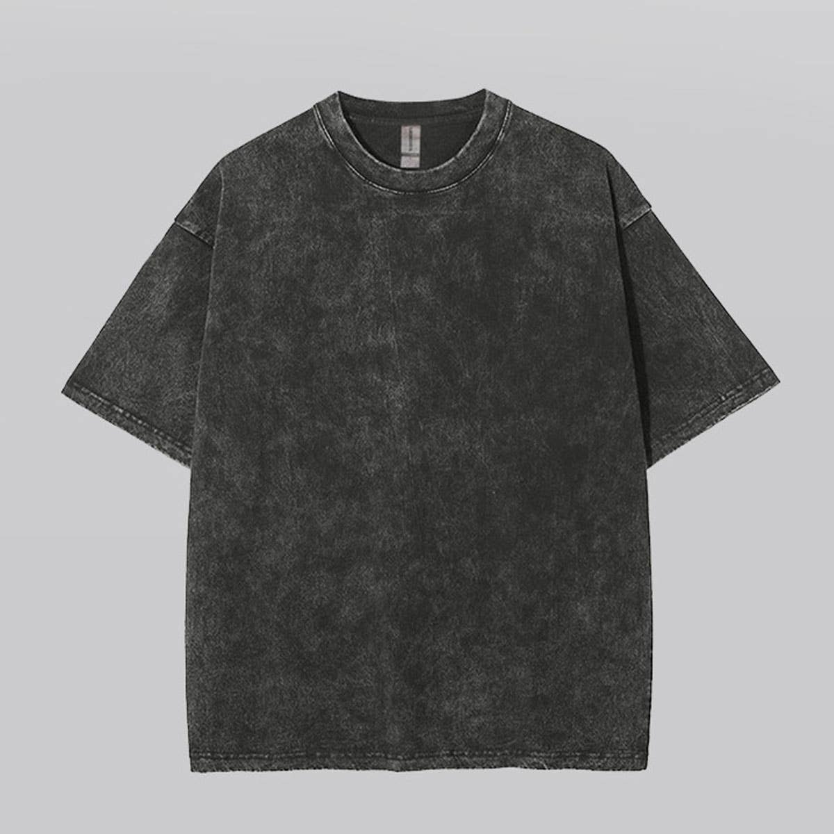 250g Vintage Washed Wax-Dyed Cotton T-Shirt – Custom Logo