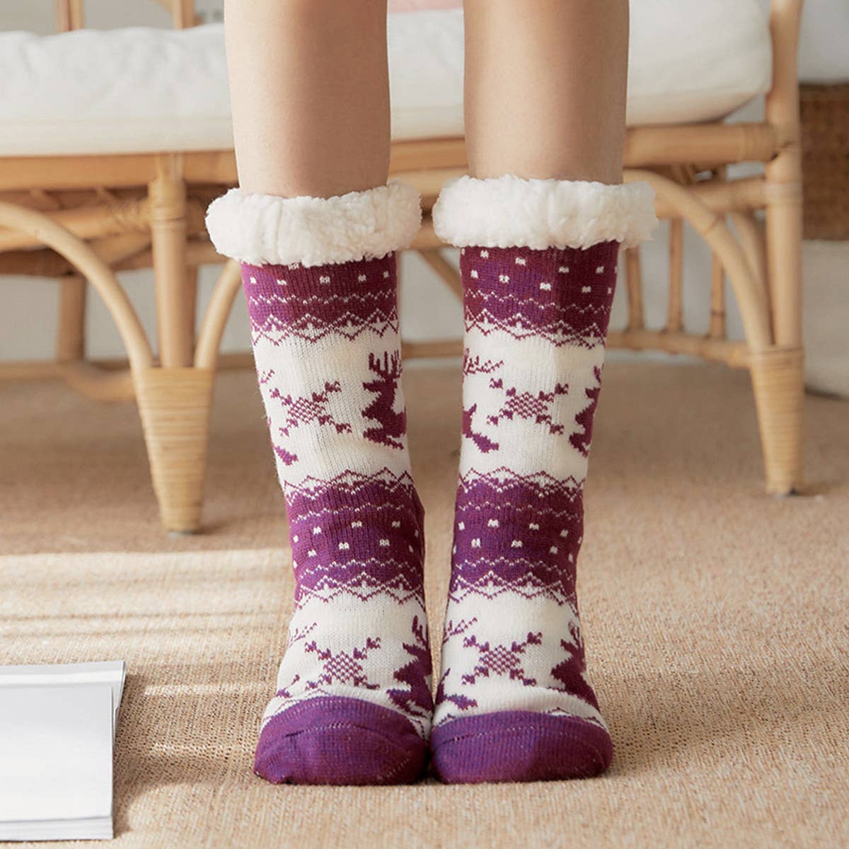 CHRISTMAS WARM PLUSH INDOOR SLIPPERS