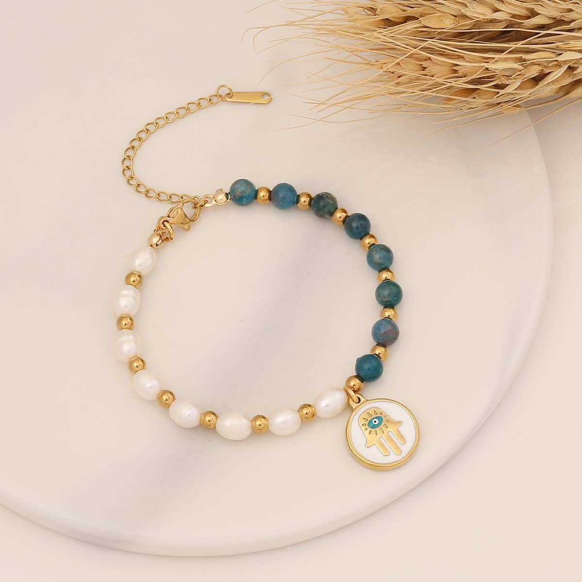 NATURAL GEMSTONE PEARL NECKLACE BRACELET EARRINGS