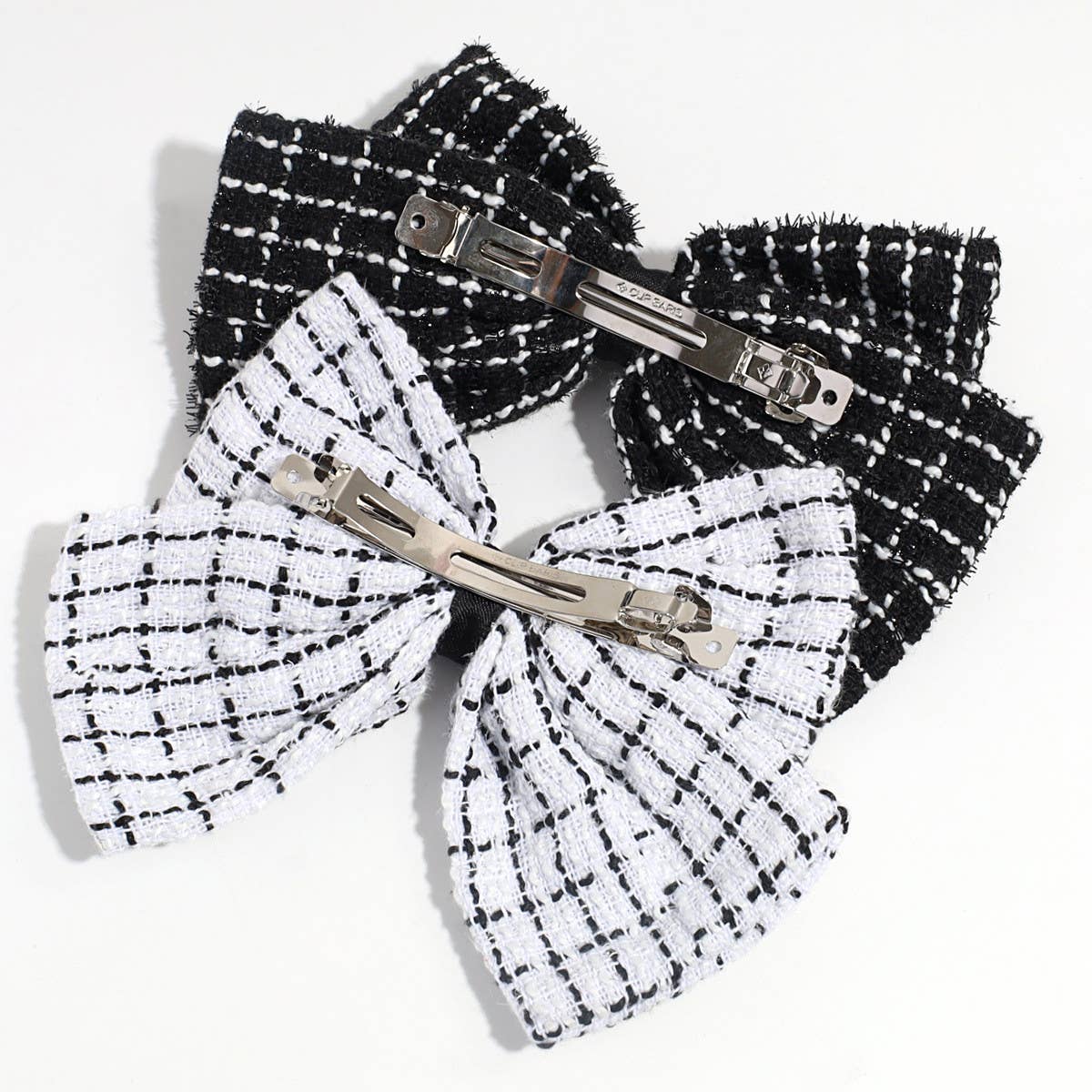 CHECK DOUBLE LAYER BOW HAIRPIN_CWAHA2197