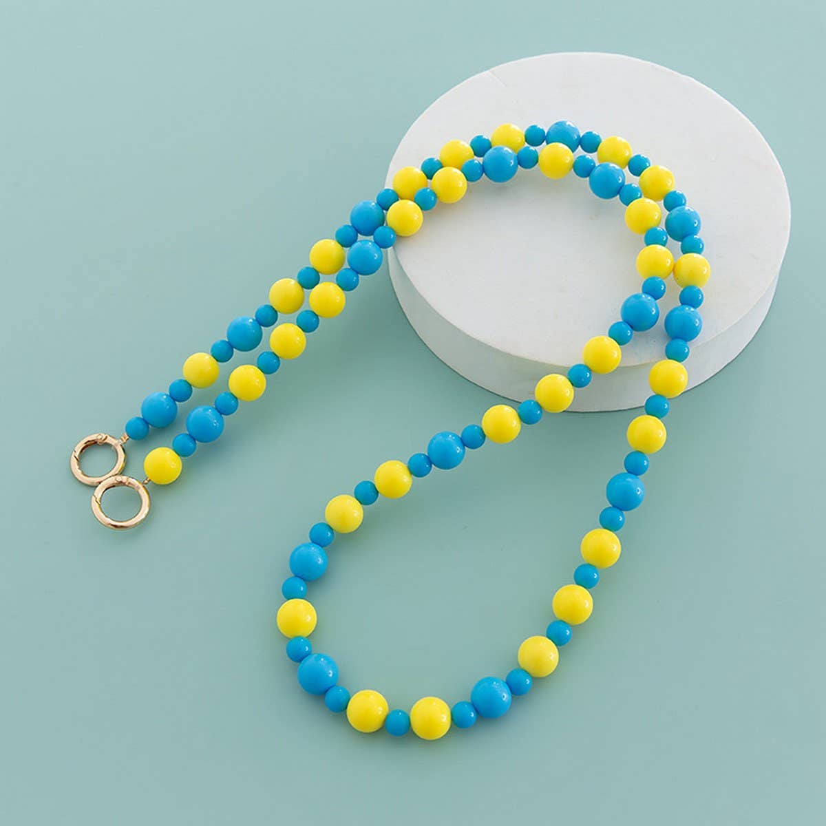 47.24"Macaron Color Round Bead Bag Chain_CWMM5107