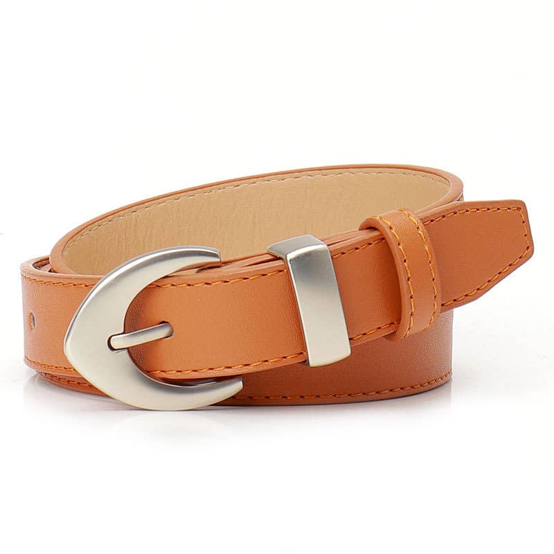 Simple and fashionable leopard print PU belt