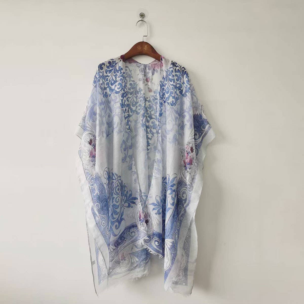 Floral Print Beach Cover-Up Bikini Cardigan