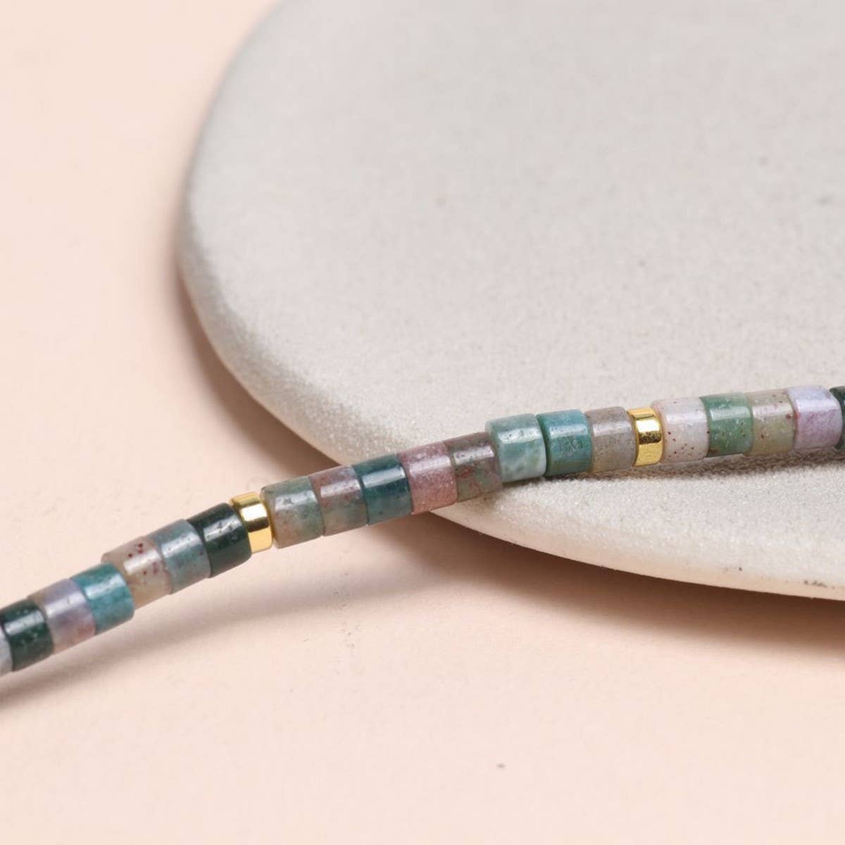 INDIAN TUBE BEAD YOGA FRIENDSHIP BEADED BRACELET