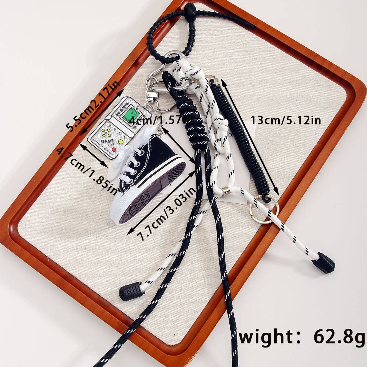 Mini Canvas Sneaker Charm ? Sporty Golf Style