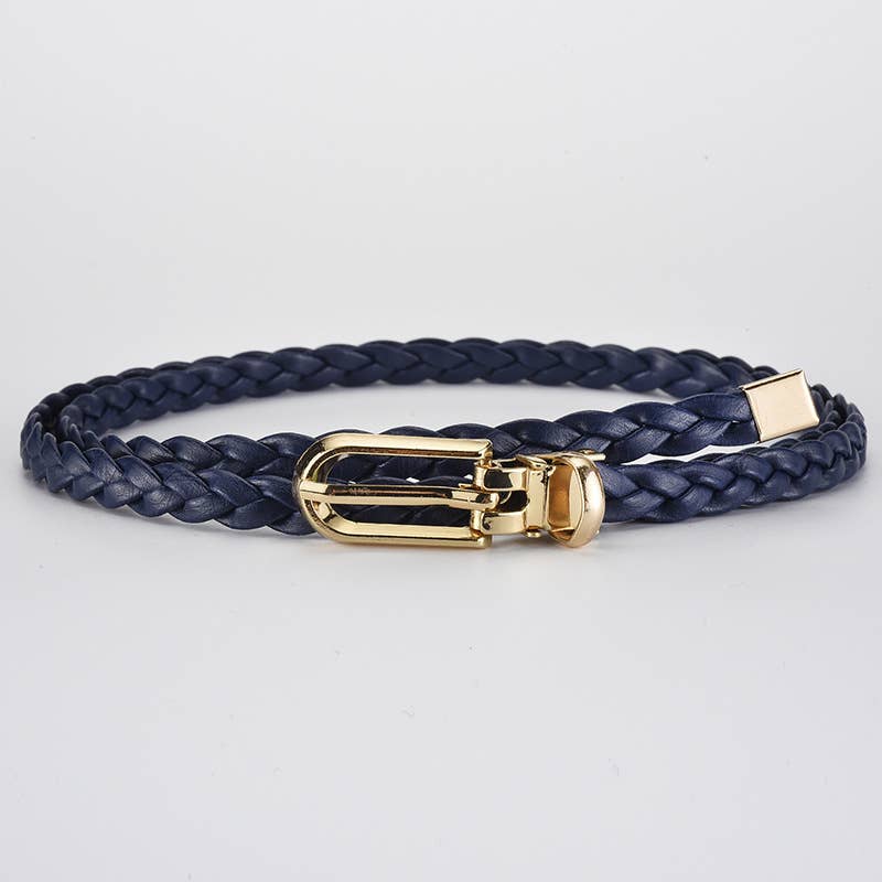 Tie knots to decorate weave a candy-colored belt