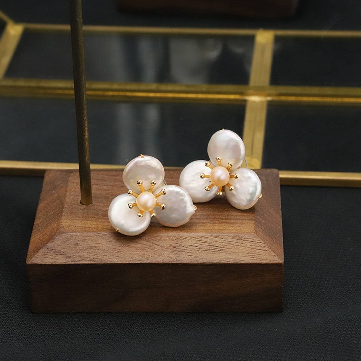 HIGH-END FLOWER ANCIENT STYLE SWEET EARRINGS