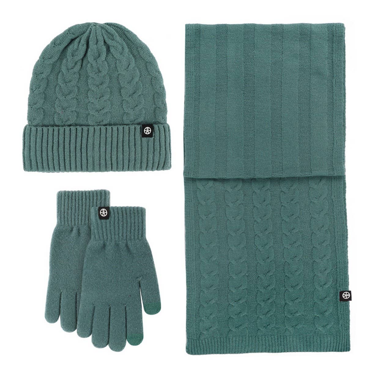 WINTER OUTDOOR WARM KNITTED THREE-PIECE SUIT