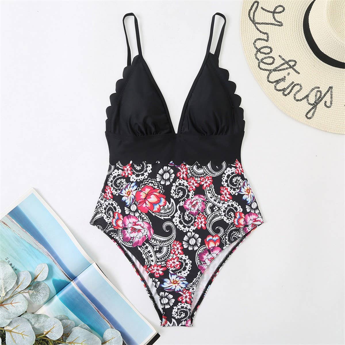 WOMEN'S BIKINI TUMMY CONTROL ONE PIECE SWIMSUIT