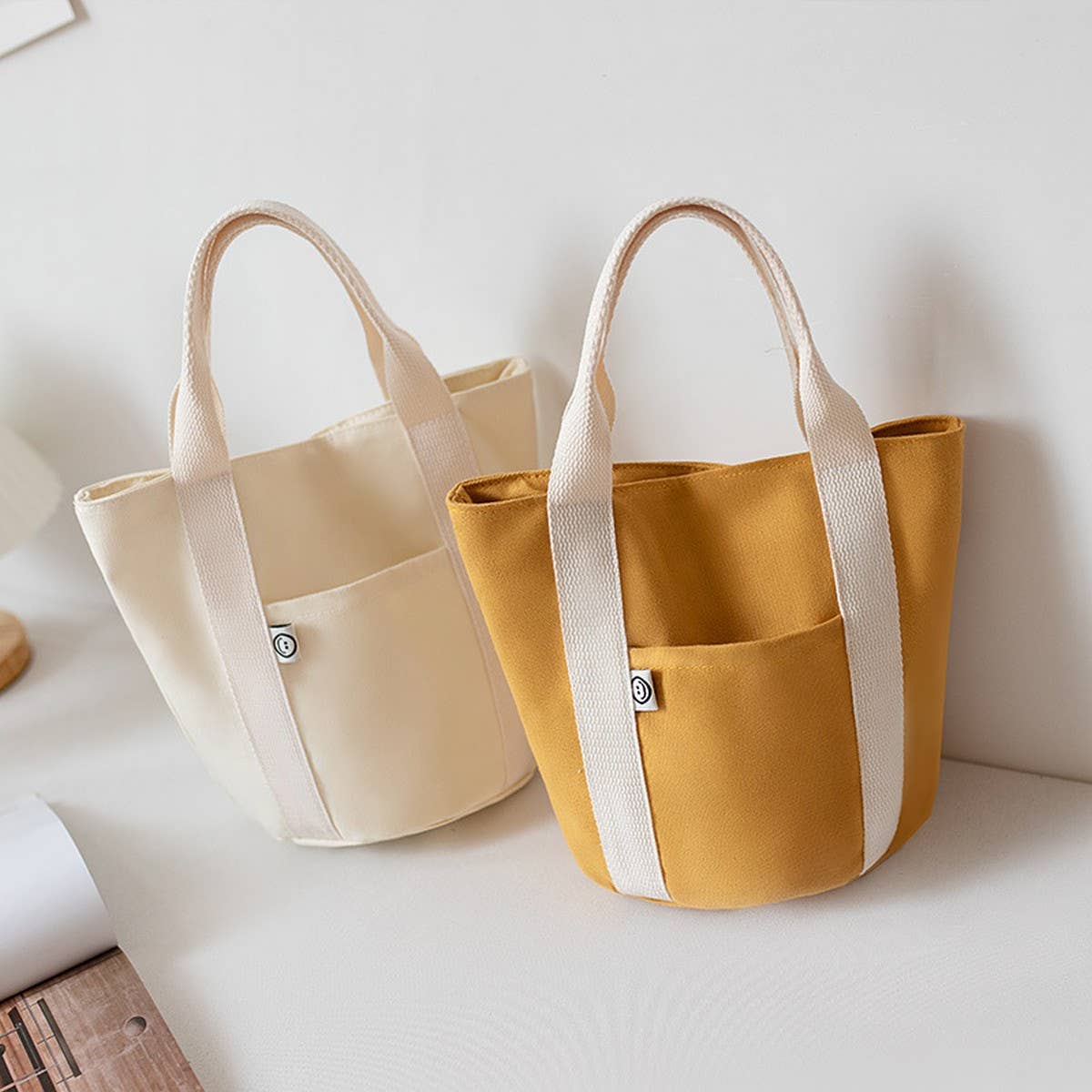 Canvas Lunch Tote Bag for Work or School_CWAB5598