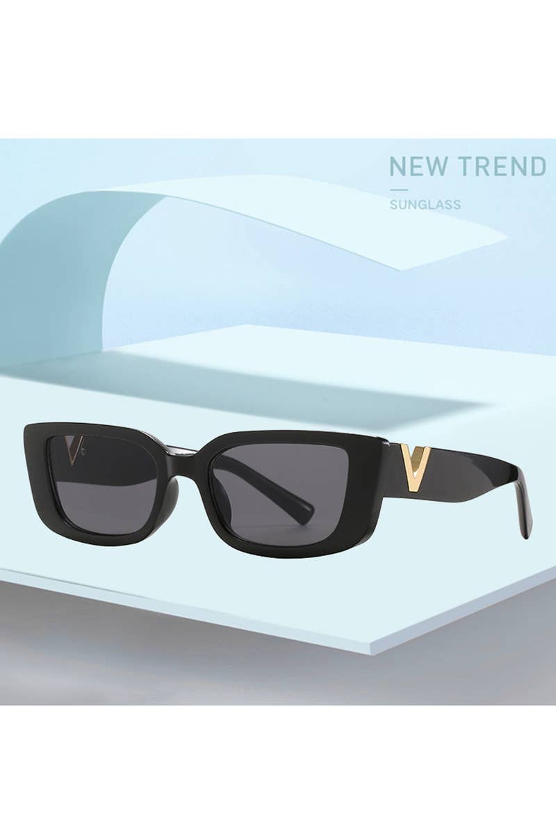 WIDE FRAME CAT EYE FASHION SUNGLASSES