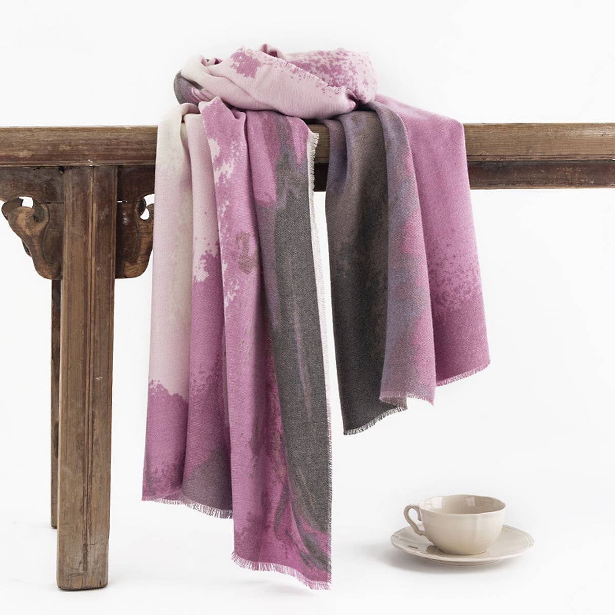 Ethnic Wave Pattern Scarf ??Soft Winter Wrap_CWASC0469