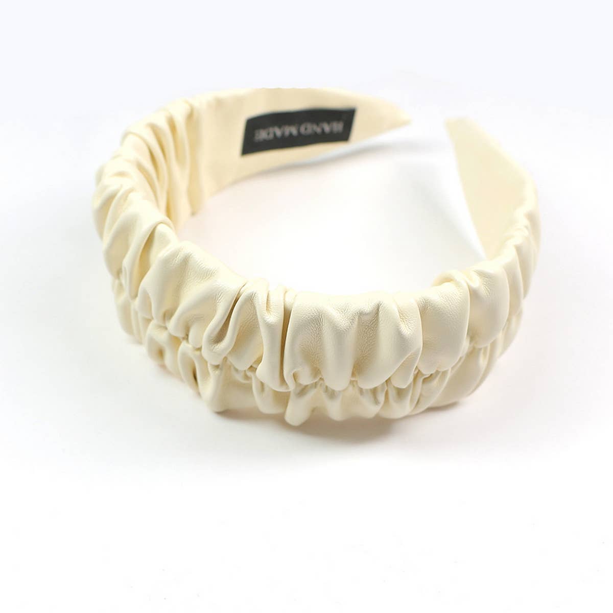 RETRO WIDE-BRIMMED PLEATED HEADBAND_CWAHA0980