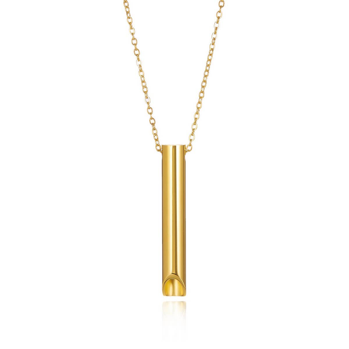 CWAJE2558_STAINLESS STEEL BREATH WHISTLE NECKLACE