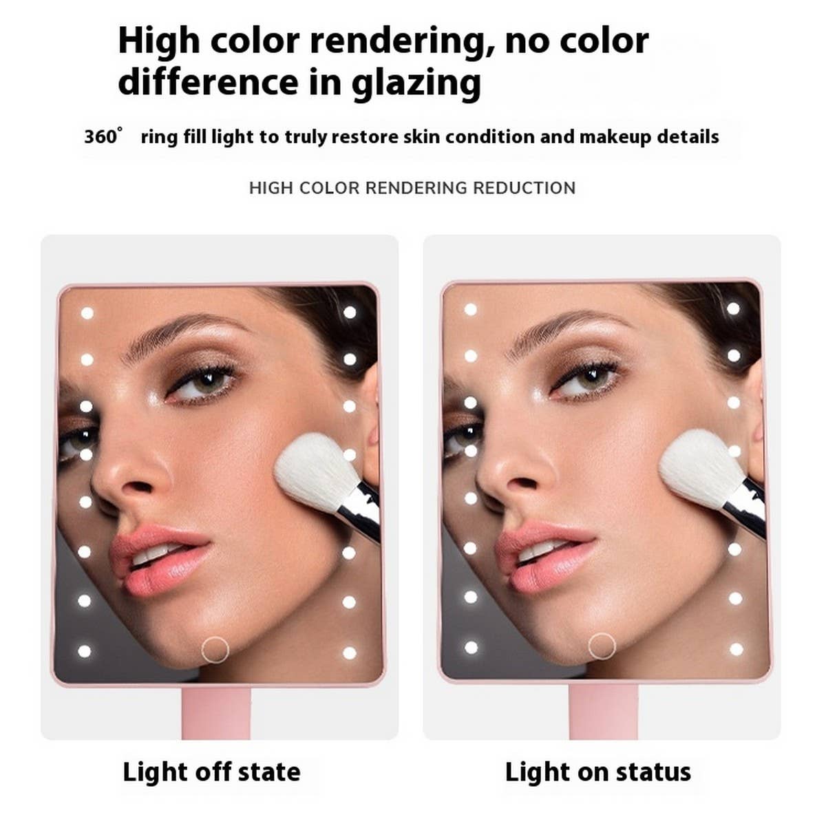DESKTOP DRESSING MIRROR WITH LED 16 LIGHTS