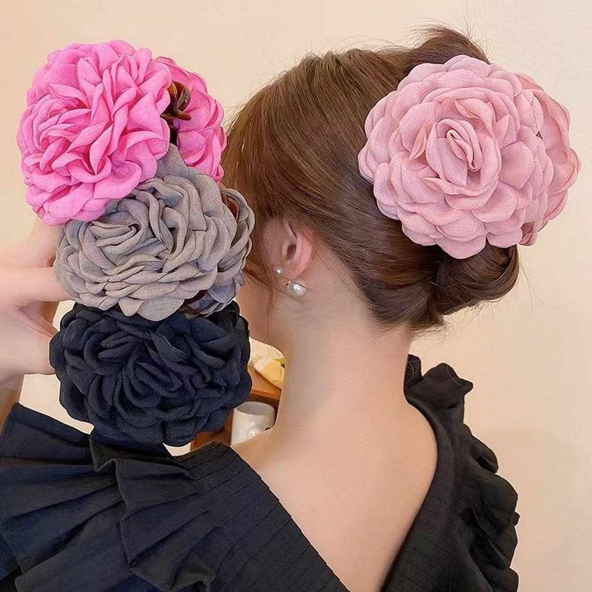 SUMMER FLOWERS ROSE HAIRPINS_CWAHA1167