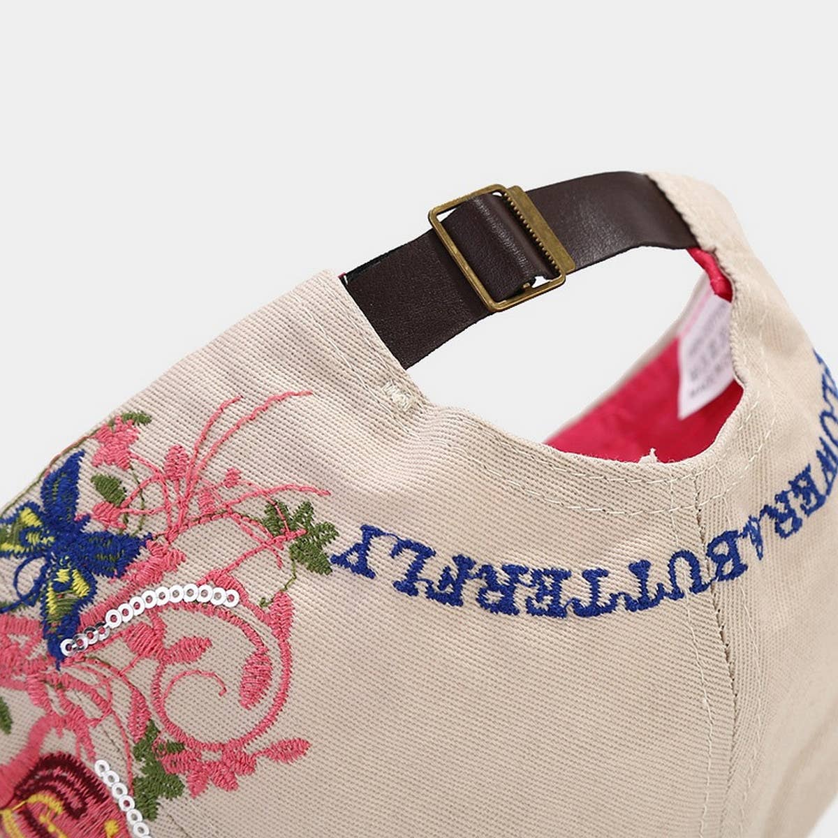 Butterfly Embroidery Baseball Cap, Women?™s Sun Hat CWAH1648