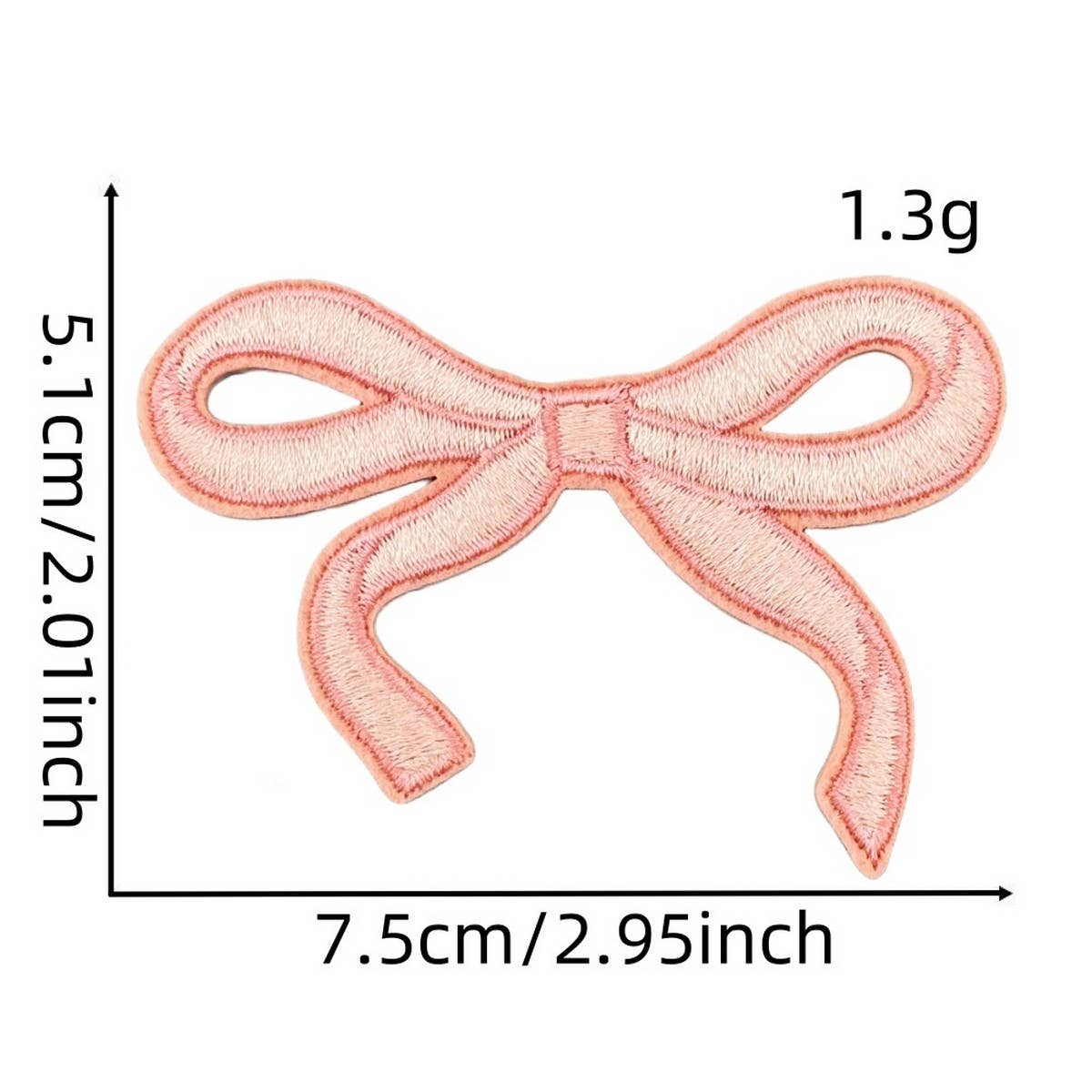 NEW BABY COLORFUL BOW EMBROIDERED PATCH