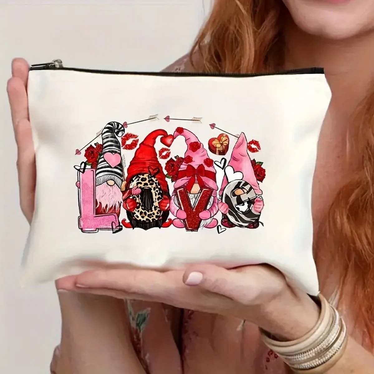 RAINBOW LOVE DOUBLE-SIDED PRINTED COSMETIC BAG_CWAB1781