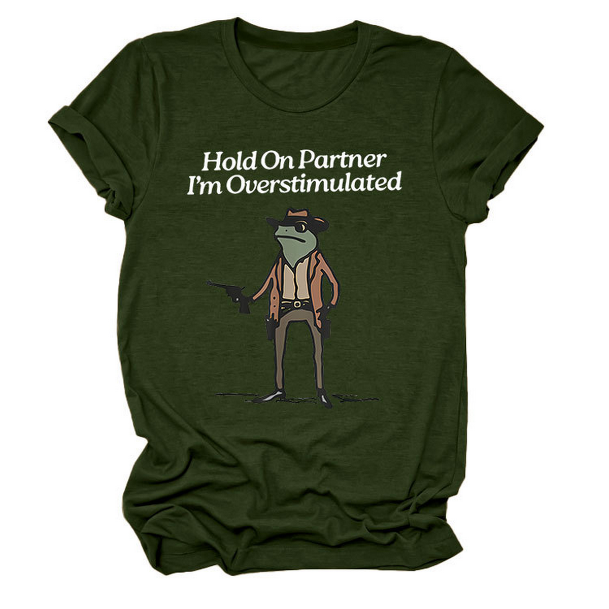 “Hold On Partner” Funny Tee, Unisex Style_CWTTS1481