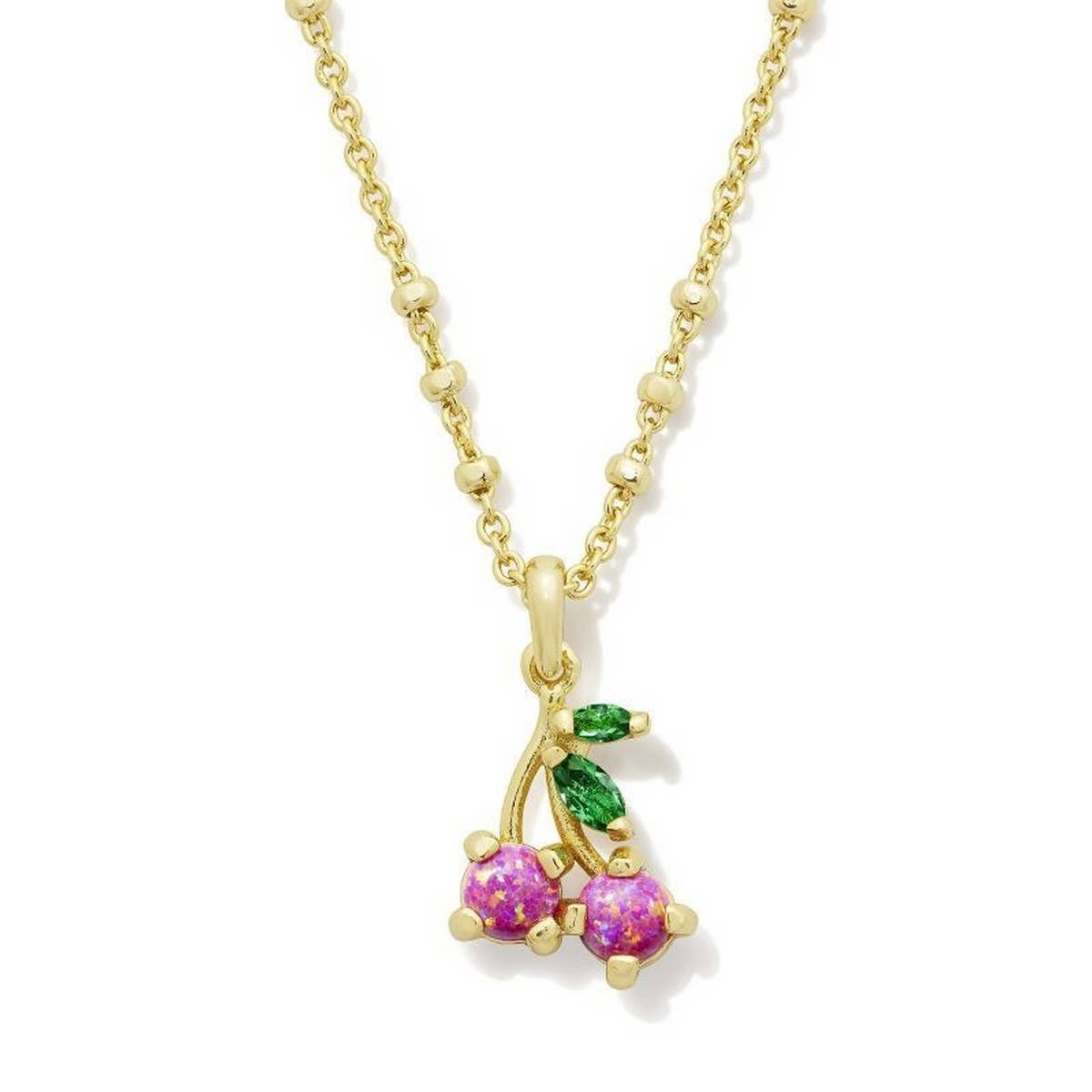 Simple fruit zircon clavicle necklace_CWMM5308