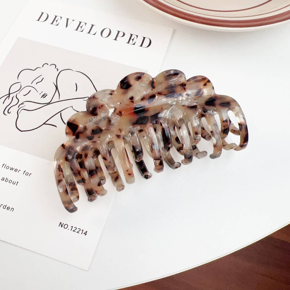 WAVE DOUBLE-ROW TEETH LADIES HAIRPIN_CWAHA1500