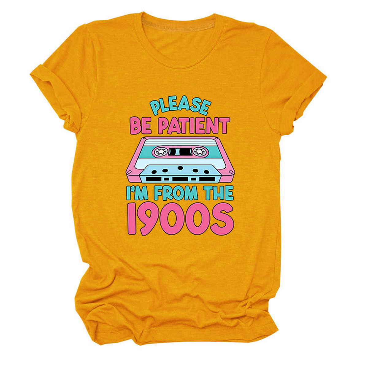 Women?™s Tee ??Please Be Patient Letter Print_CWTTS1501